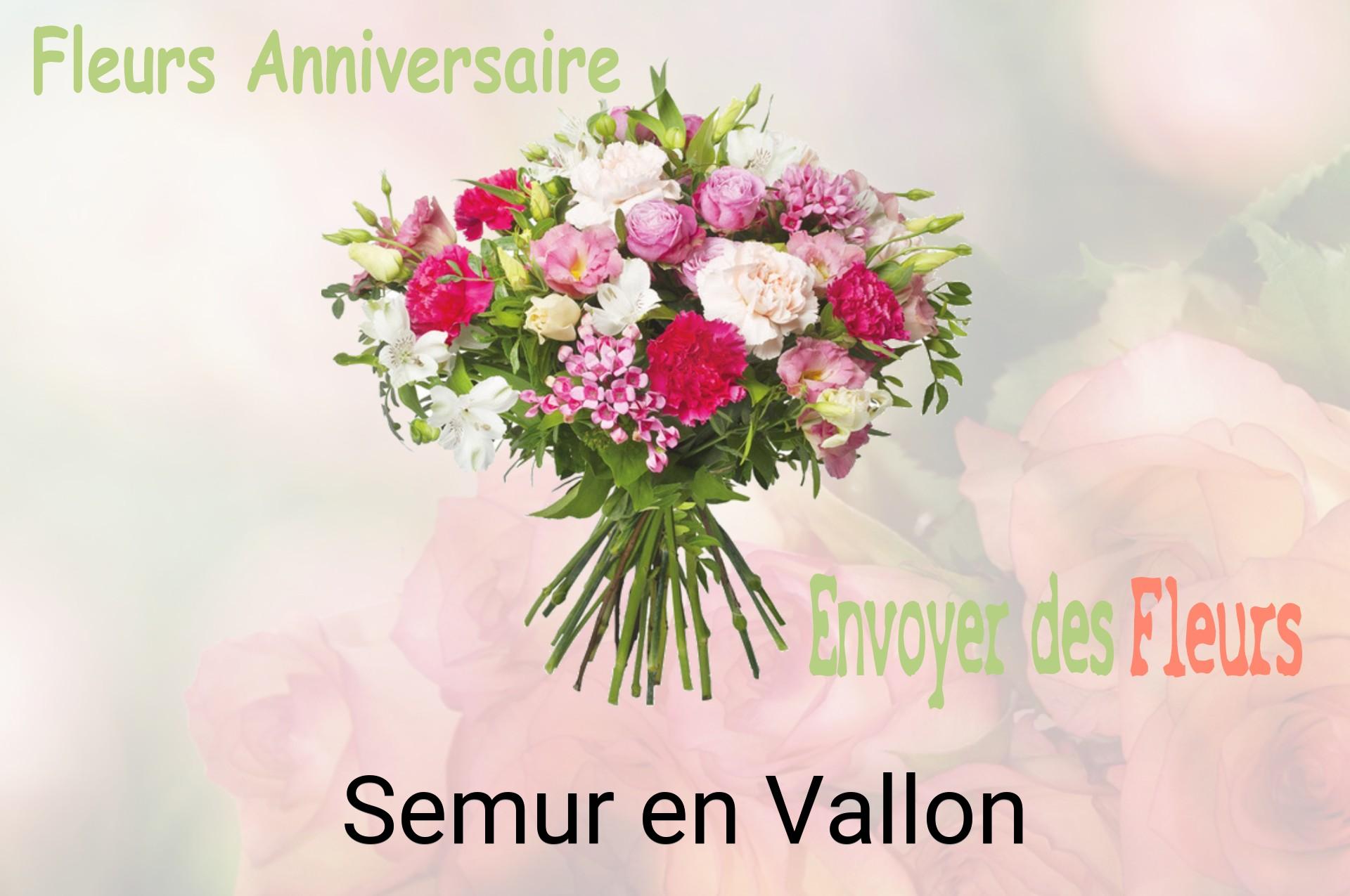 Bouquet de fleurs d’anniversaire livré à Semur-en-Vallon