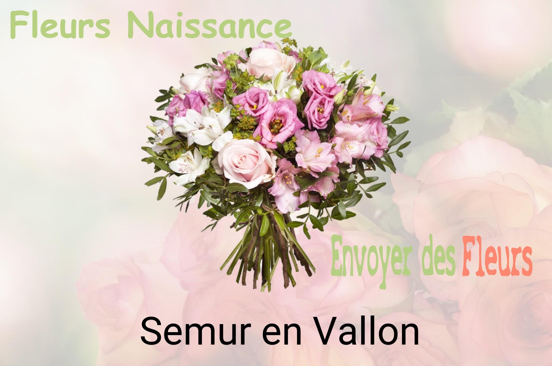 Bouquet de fleurs de naissance livré à Semur-en-Vallon