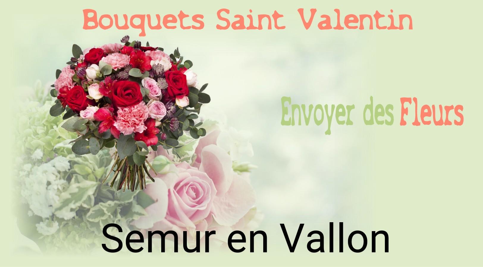 Roses de Saint-Valentin livrées à Semur-en-Vallon